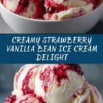 Strawberry Vanilla Bean Ice Cream Recipe