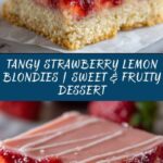 Strawberry Lemon Blondies Recipe