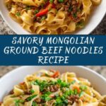 Mongolian Ground Beef Noodles Recipe