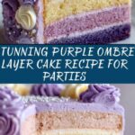 Purple Ombre Layer Cake Recipe