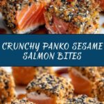 Panko Sesame Crusted Salmon Bites Recipe