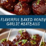 Baked Honey Garlic Meatballs Recipe