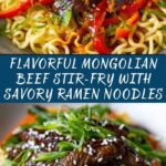 Mongolian Beef Stir-Fry with Ramen Recipe