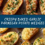Baked Garlic Parmesan Potato Wedges Recipe