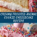 Frosted Animal Cookie Cheesecake Recipe