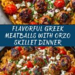 Greek Meatballs and Orzo Skillet Recipe
