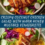 Coconut Chicken Salad with Warm Honey Mustard Vinaigrette Recipe