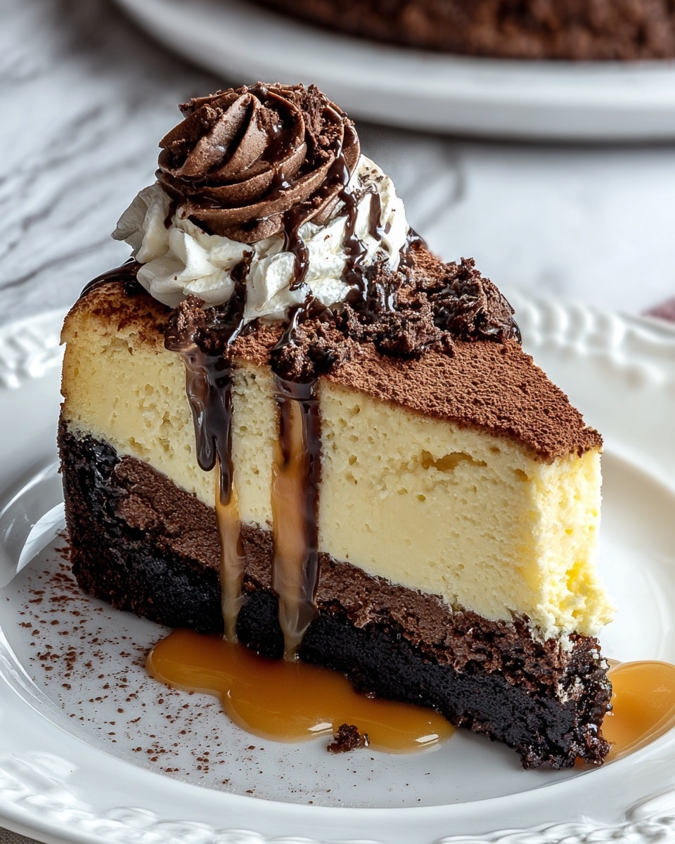 Brownie Bottom Cheesecake Recipe - Recipe Image