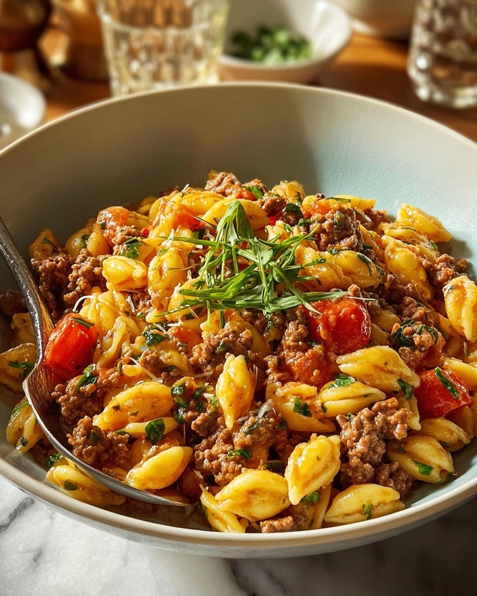 Ground Beef Orzo: A Delicious and Easy One-Pan Recipe - Recipe Image