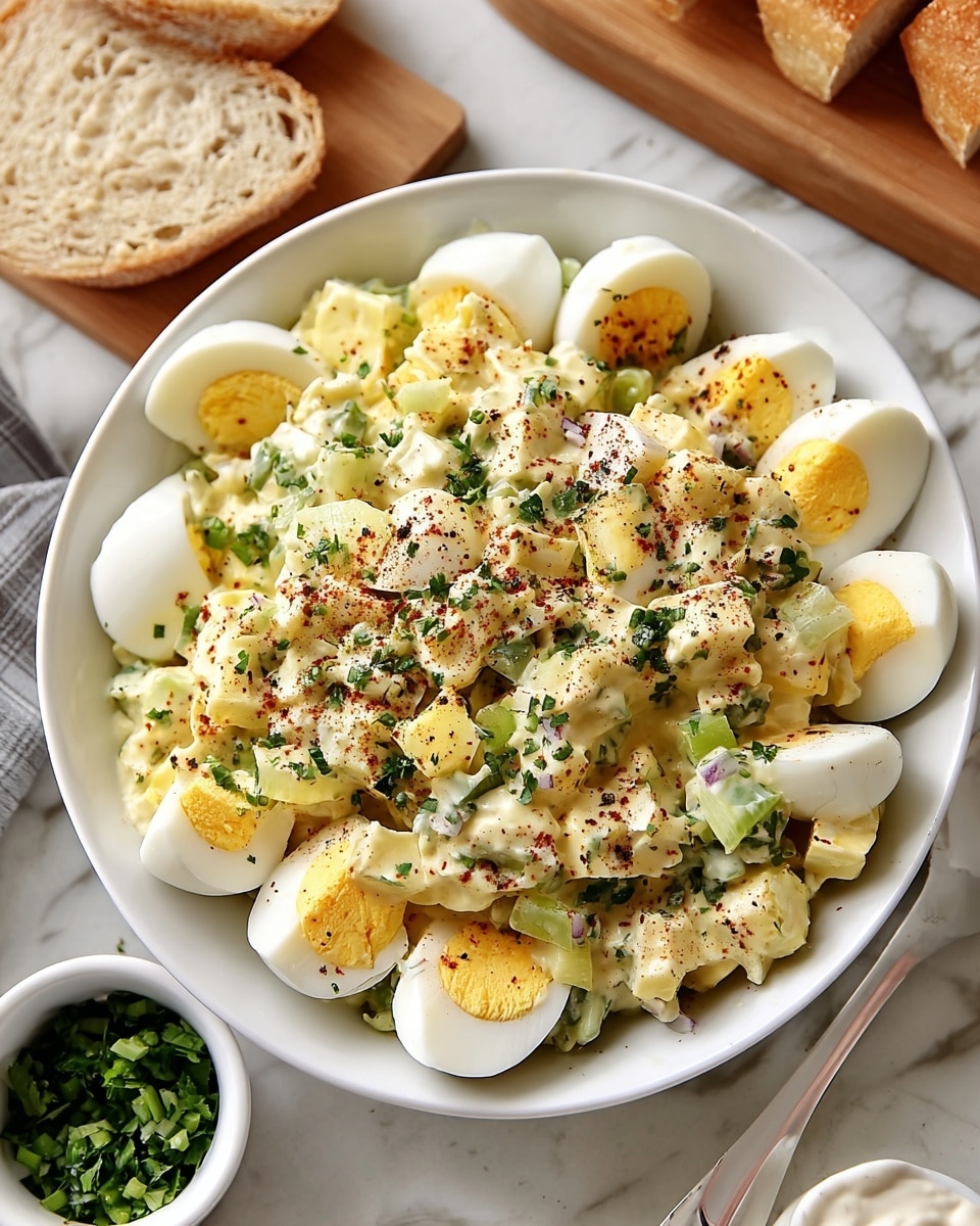 Classic Egg Salad with Parsley and Green Onions Recipe - Recipe Image