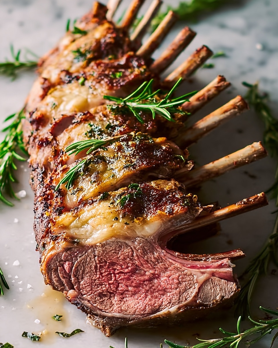 Roast Rack of Lamb with Rosemary Recipe - Recipe Image