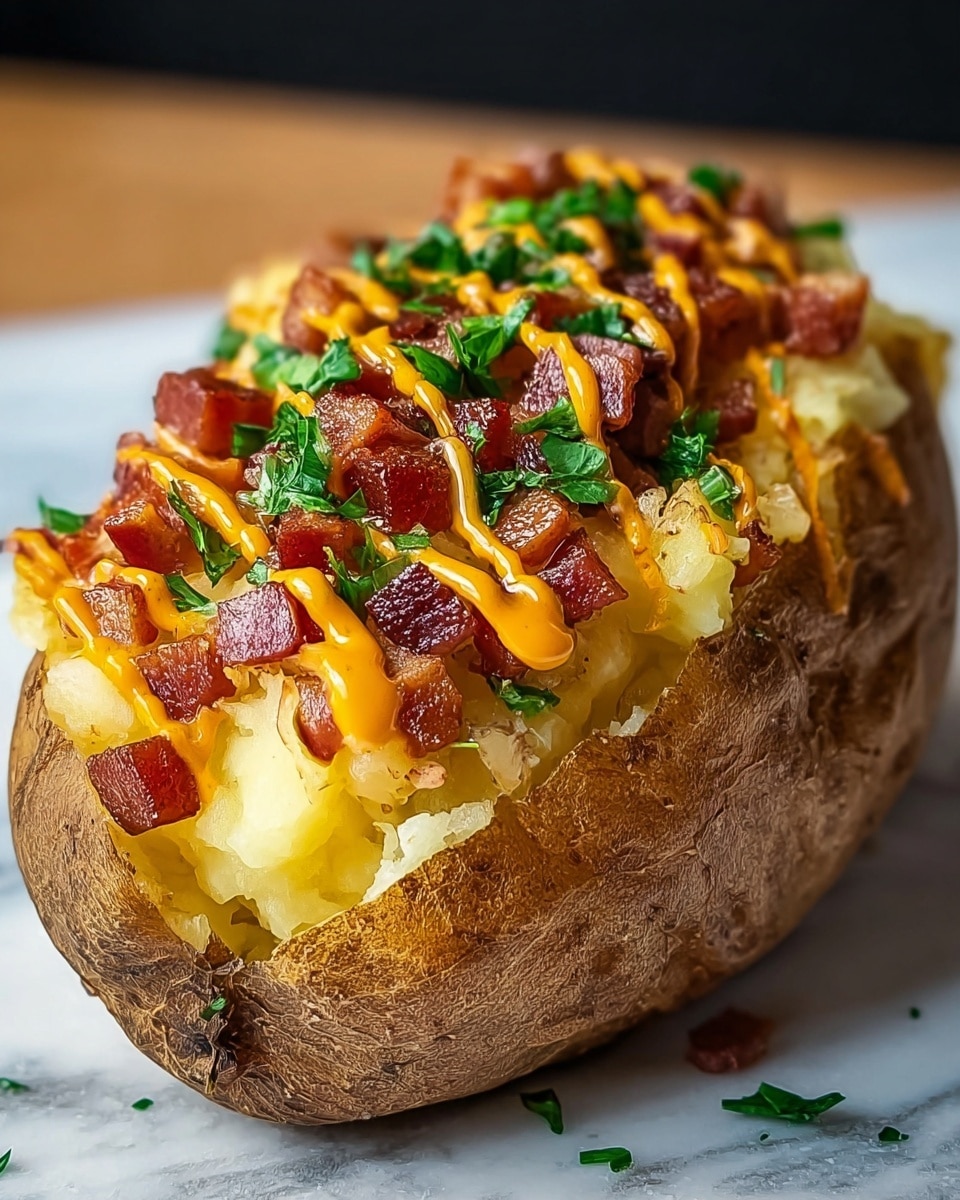 Loaded Baked Potato with Steak Bites Recipe - Recipe Image