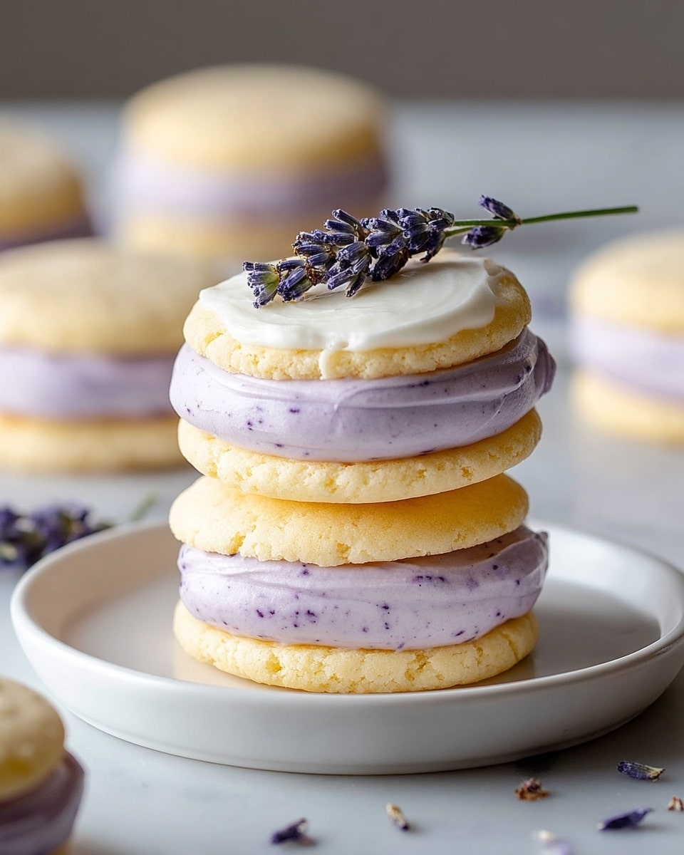 Lemon Lavender Sandwich Cookies Recipe - Recipe Image