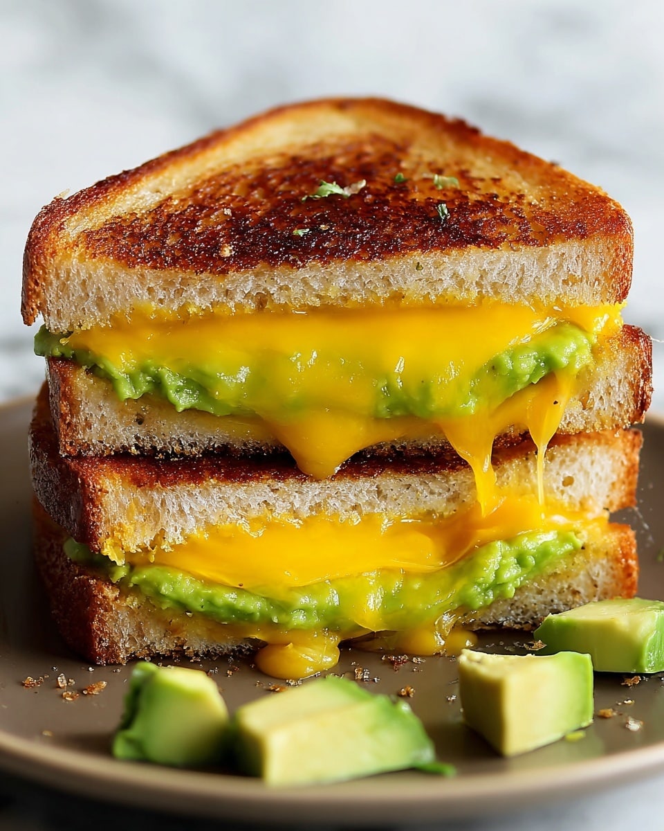 Avocado Grilled Cheese Sandwiches Recipe - Recipe Image