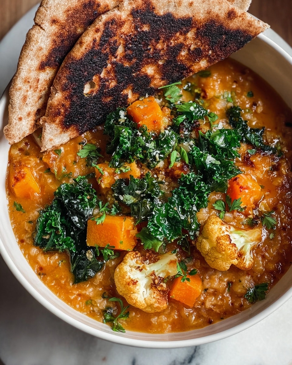 Roasted Cauliflower & Sweet Potato Soup Recipe - Recipe Image