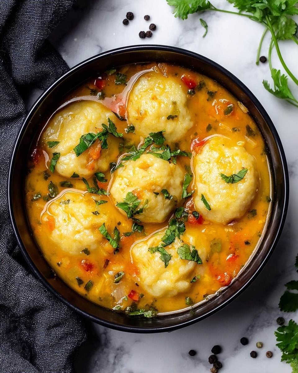 Coconut Curry Soup with Dumplings Recipe - Recipe Image