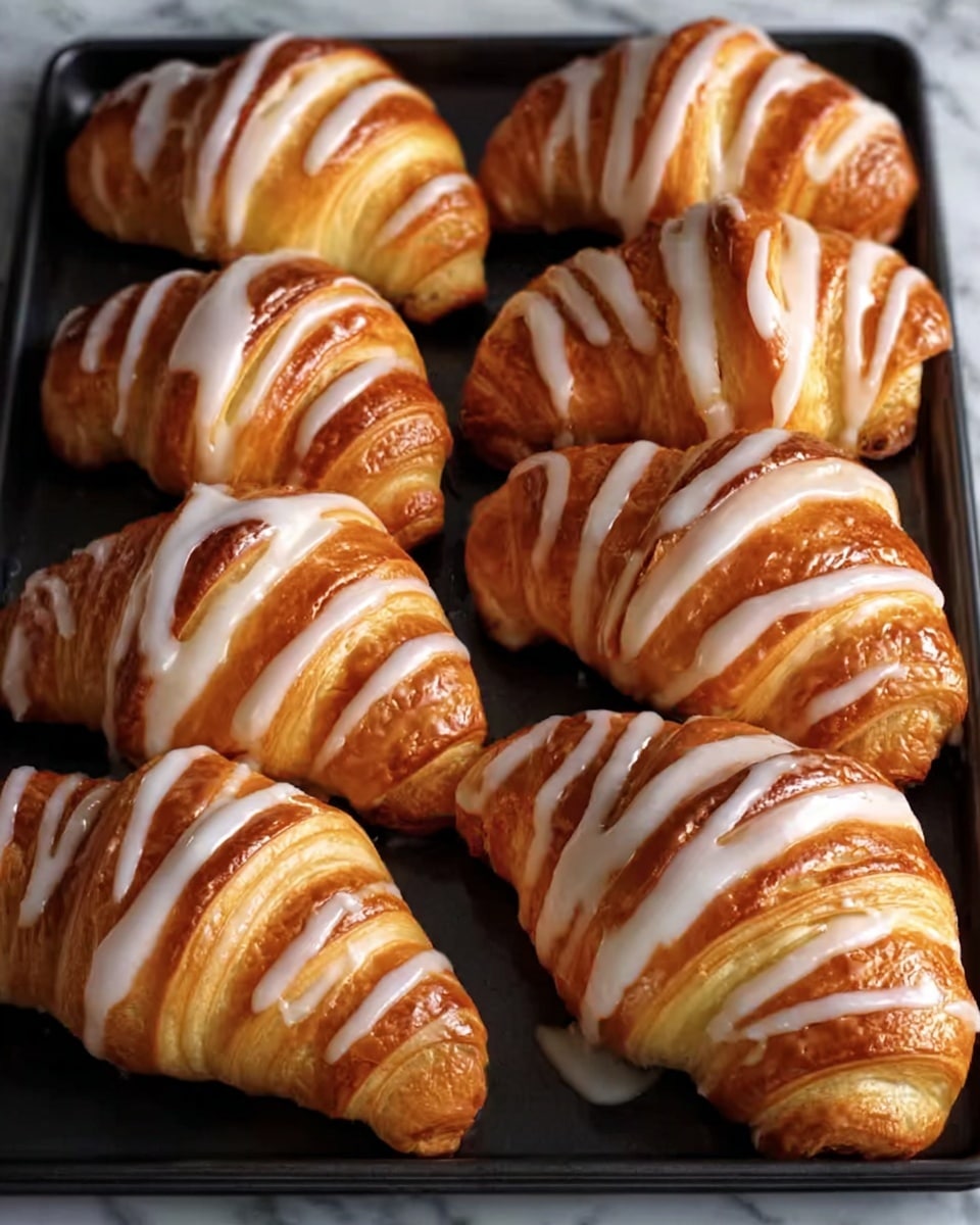 Pumpkin Pie Crescents with Maple Glaze Recipe - Recipe Image