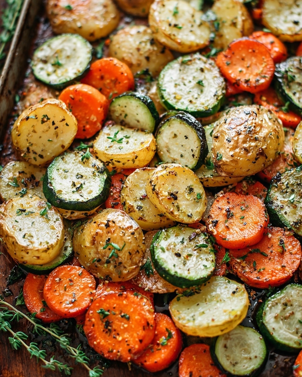 Roasted Potatoes, Carrots, and Zucchini Recipe - Recipe Image