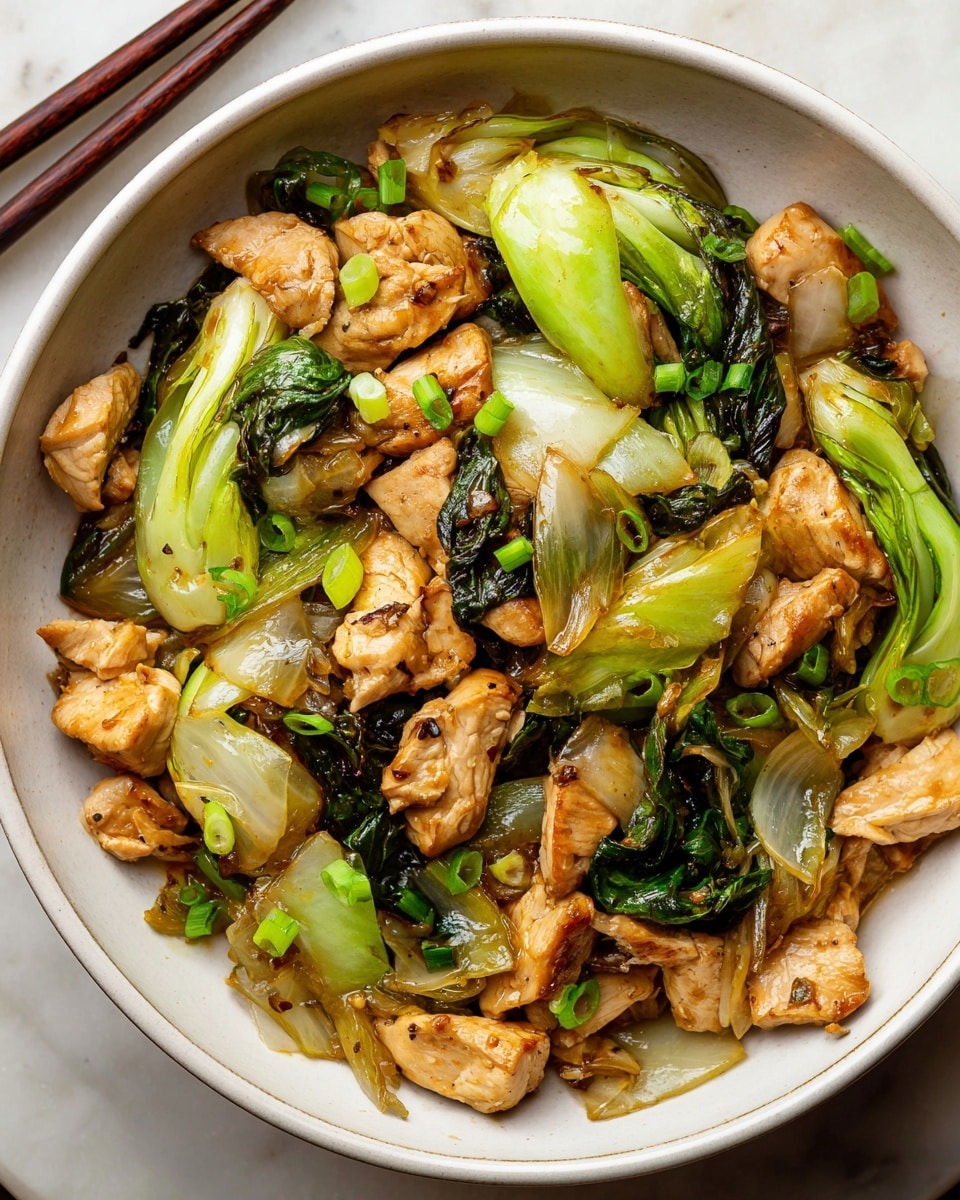 Chinese Chicken and Napa Cabbage Stir-Fry Recipe - Recipe Image