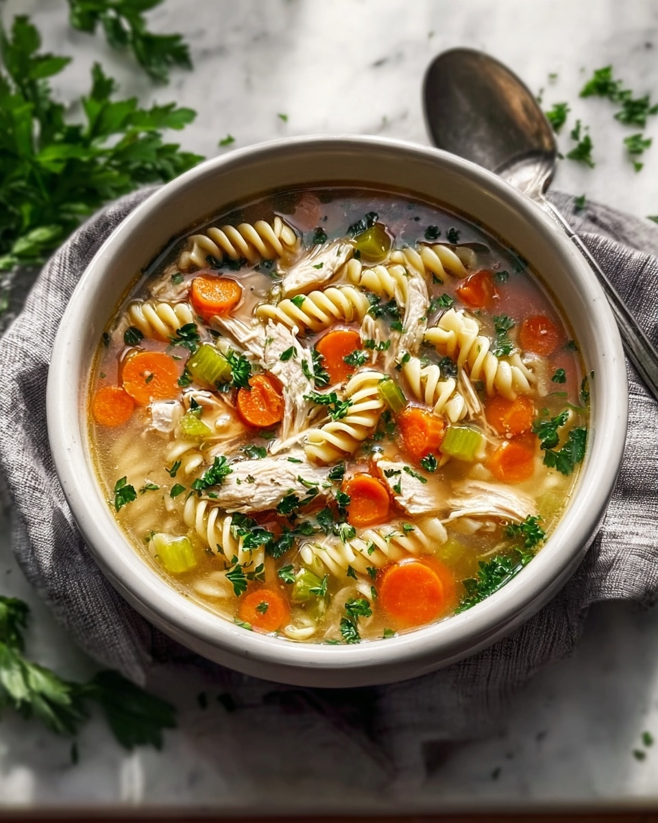 Fresh Herb Chicken Noodle Soup Recipe - Recipe Image