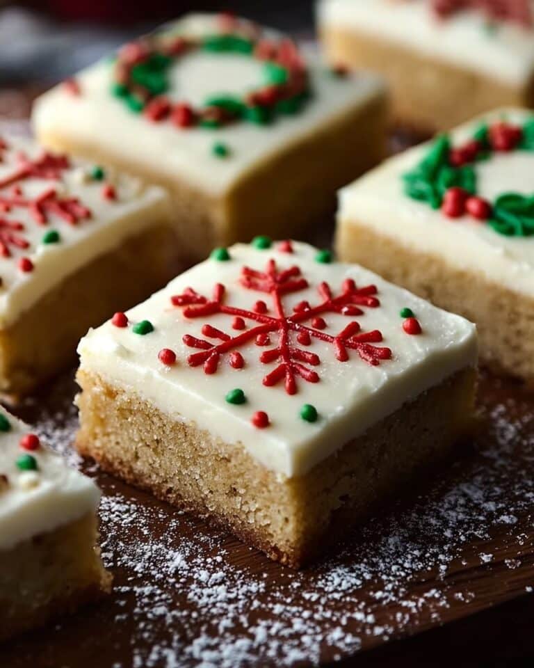 Christmas Sugar Cookie Bars Recipe
