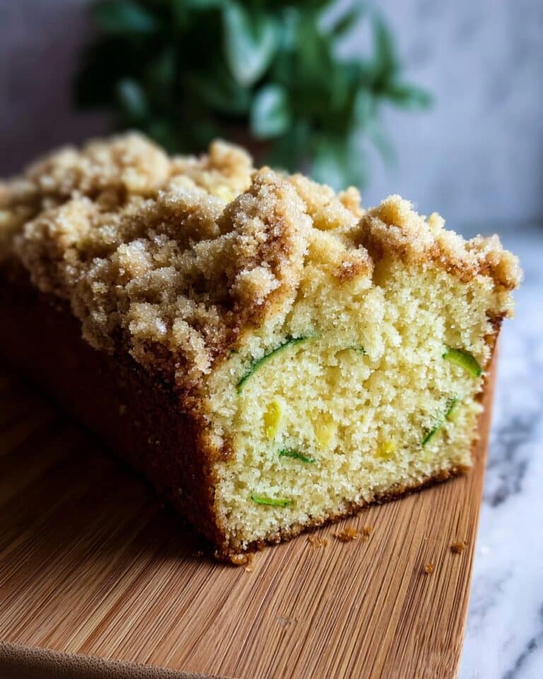 Cinnamon Streusel Topped Zucchini Bread Bakery Style Recipe