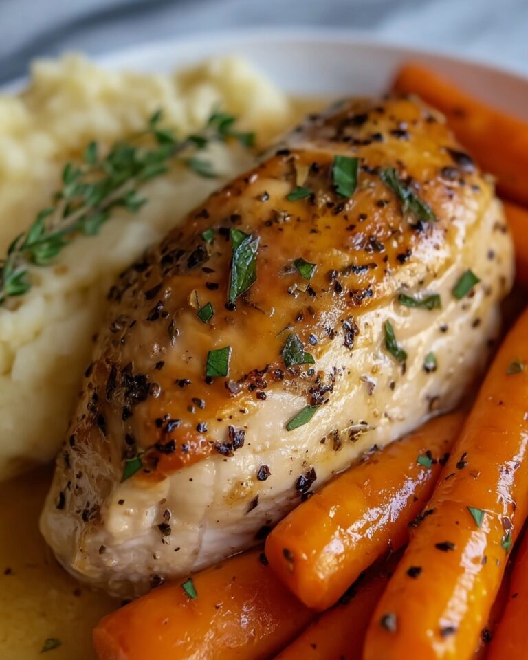 Garlic Herb Chicken & Carrot Plate Recipe