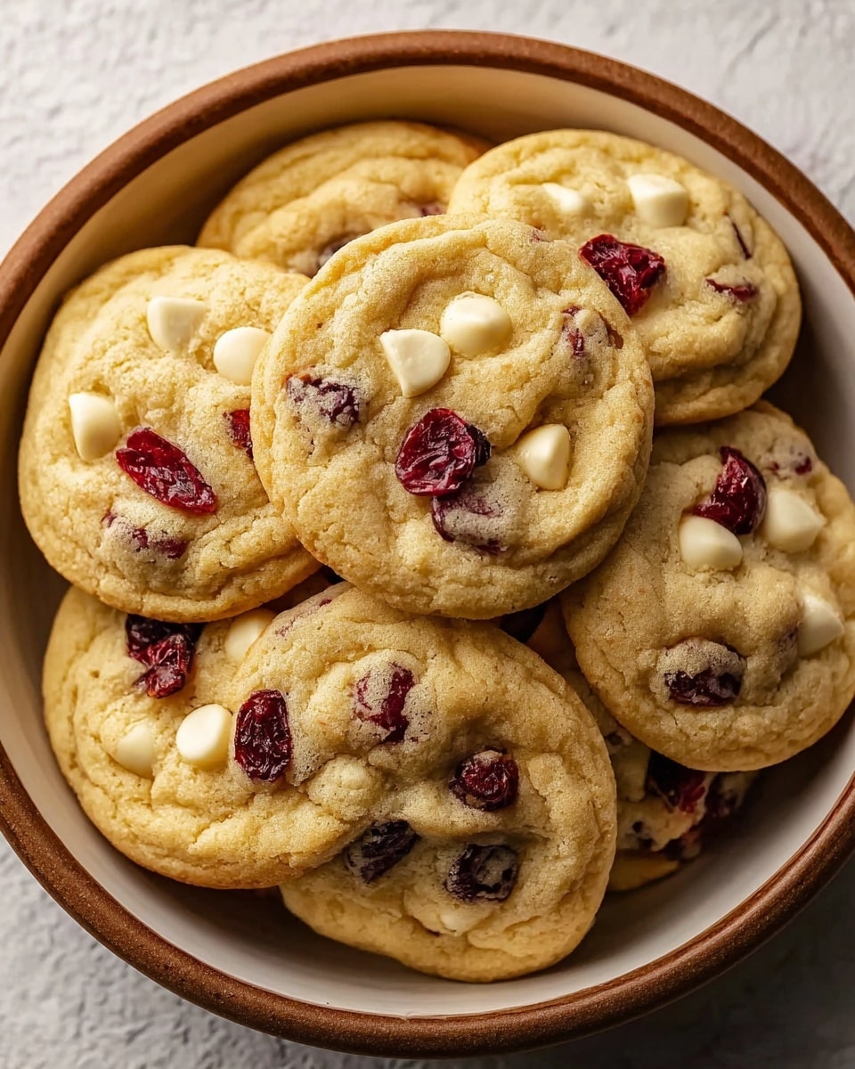 White Chocolate Cranberry Cookies Recipe - Recipe Image