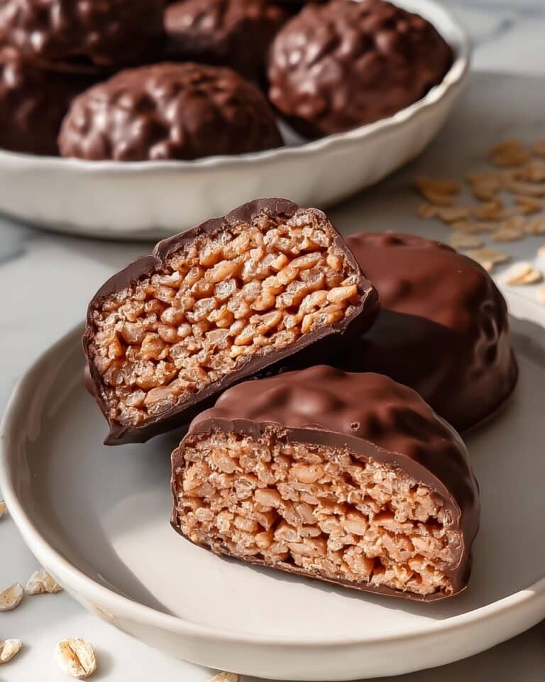 Chocolate-Coated Peanut Butter Rice Krispies Balls Recipe
