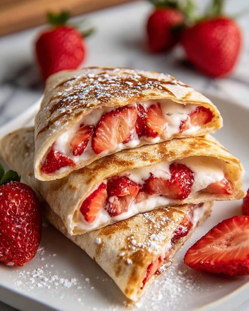 Strawberry Cheesecake Quesadilla Recipe