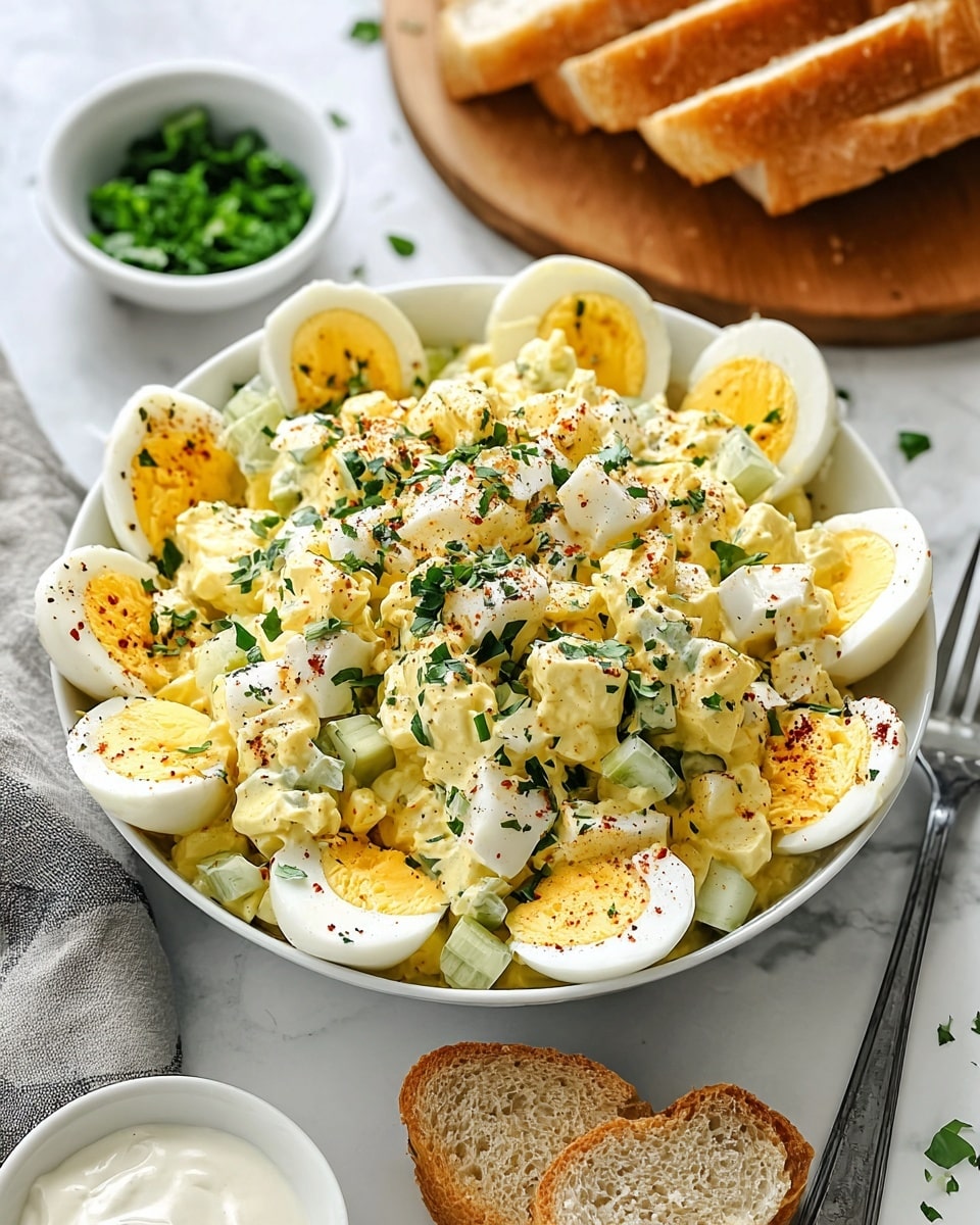 Classic Egg Salad with Parsley and Green Onions Recipe - Recipe Image