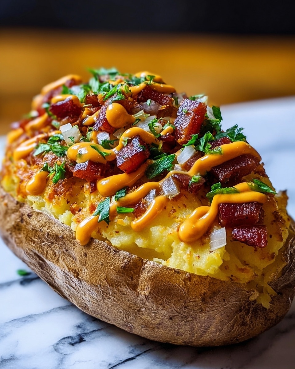 Loaded Baked Potato with Steak Bites Recipe - Recipe Image
