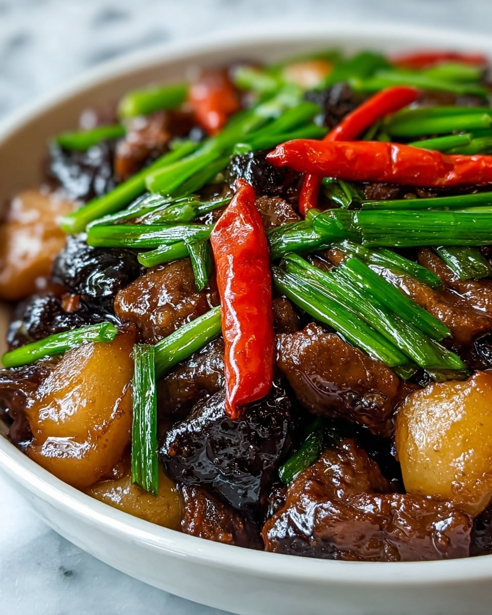 Stir-Fry with Chinese Yam and Beef Recipe - Recipe Image