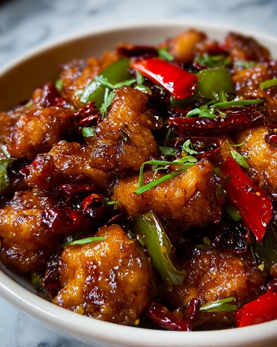 Braised Chicken with Chili and Green Peppers Recipe - Recipe Image