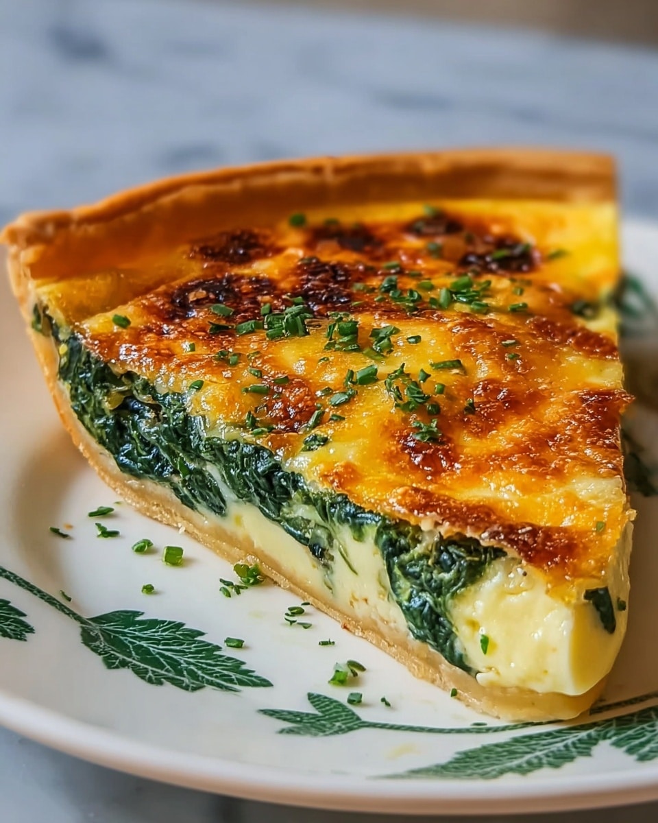 Crustless Spinach Quiche Recipe - Recipe Image