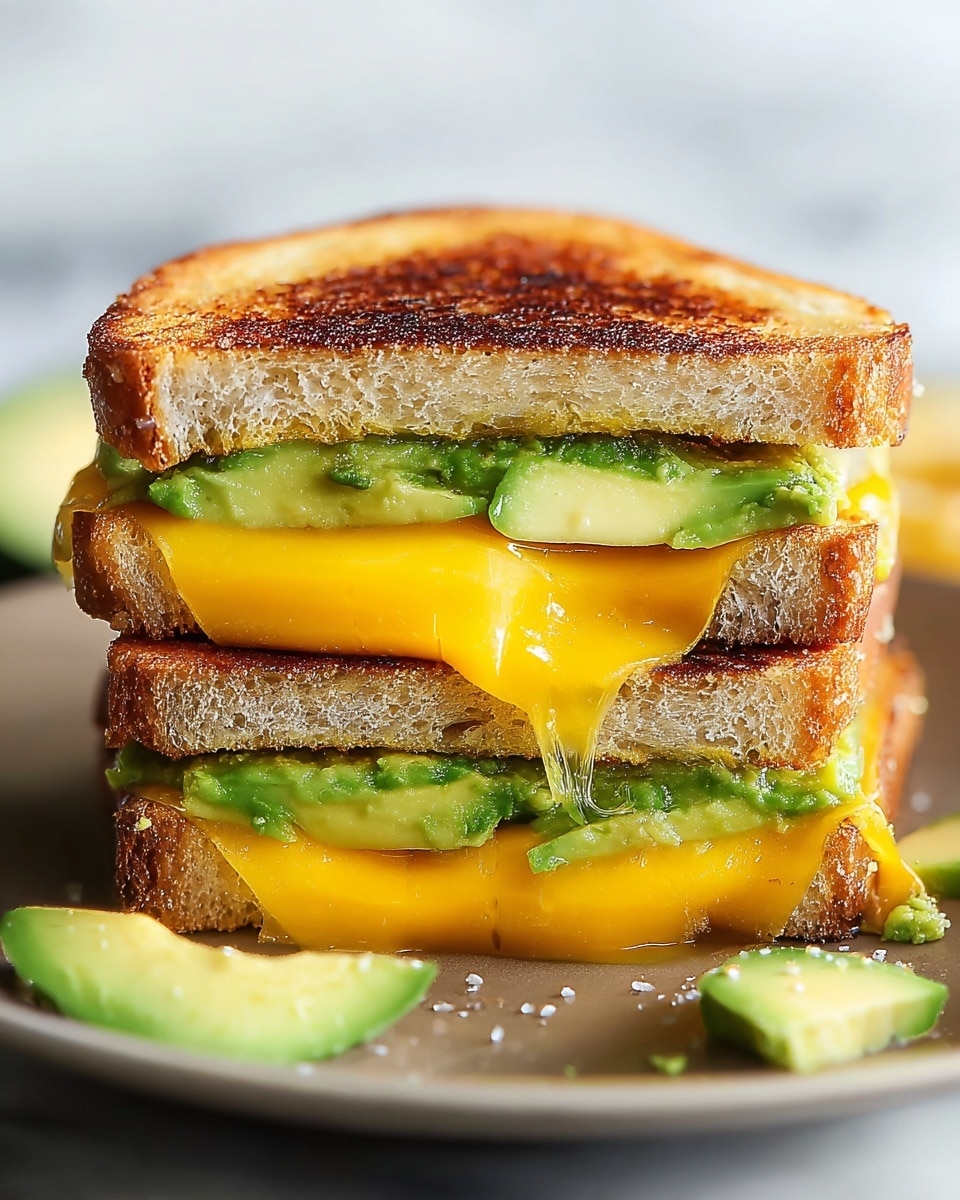 Avocado Grilled Cheese Sandwiches Recipe - Recipe Image