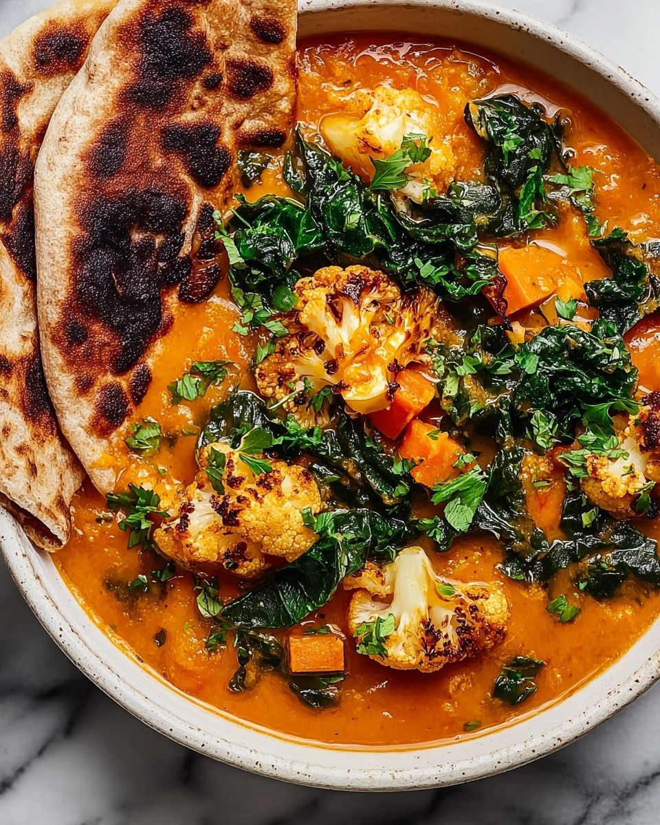 Roasted Cauliflower & Sweet Potato Soup Recipe - Recipe Image