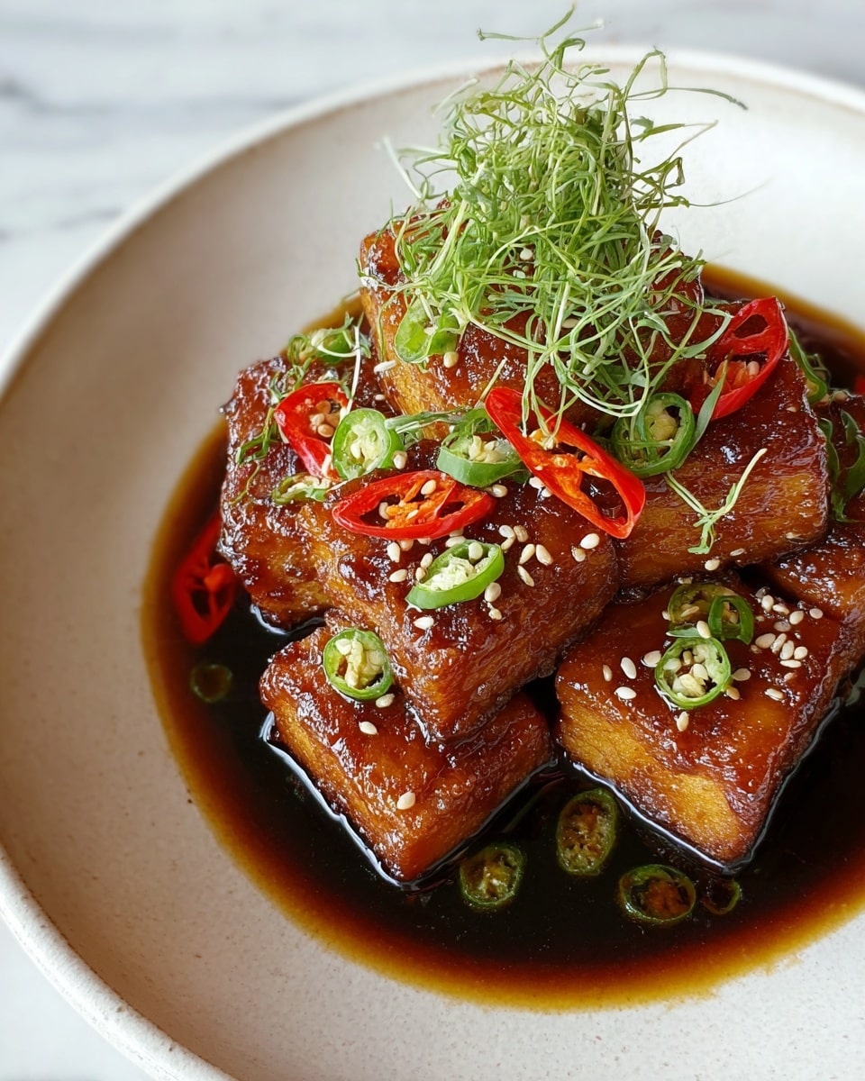 Korean Braised Tofu Recipe - Recipe Image