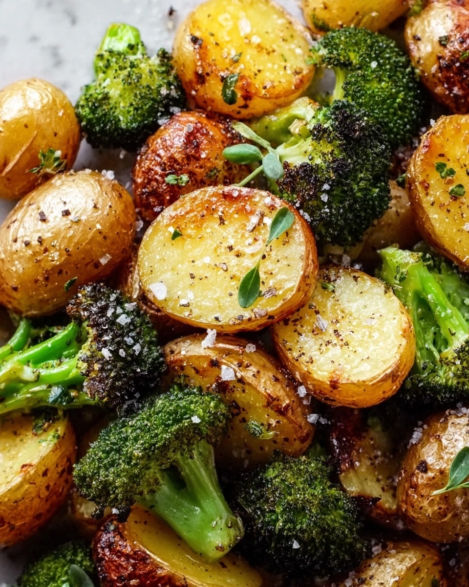 Roasted Parmesan Potatoes & Broccoli Recipe - Recipe Image
