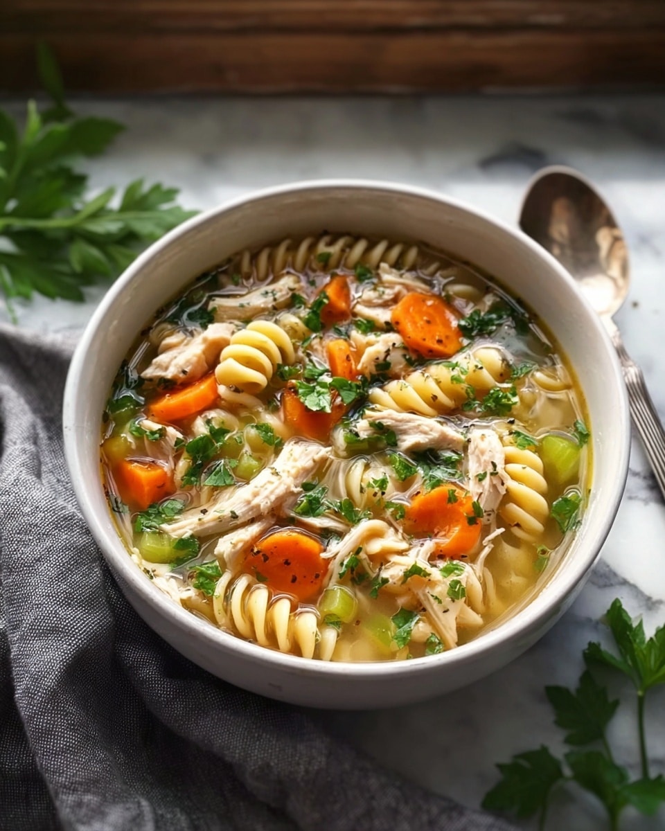 Fresh Herb Chicken Noodle Soup Recipe - Recipe Image