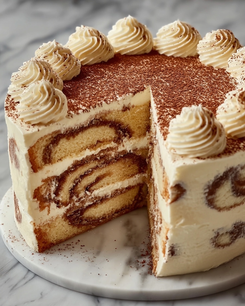 Cinnamon Roll Cake Decadent Recipe - Recipe Image