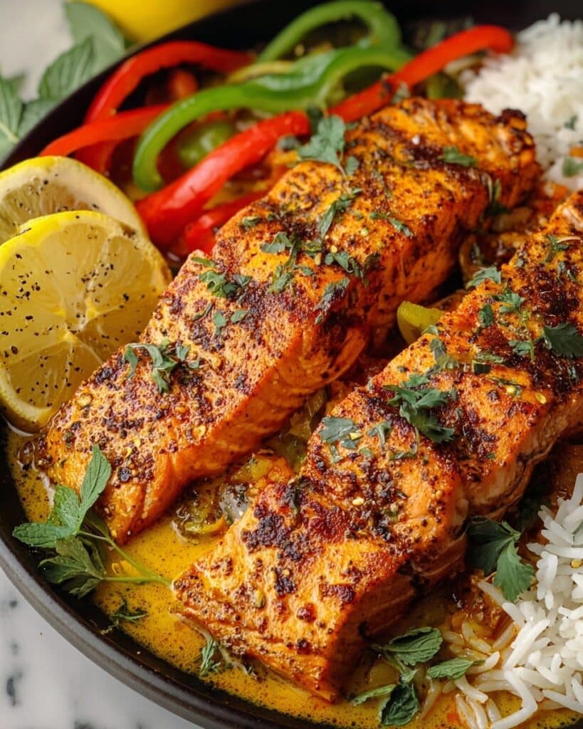 Caribbean Coconut Curry Salmon Recipe