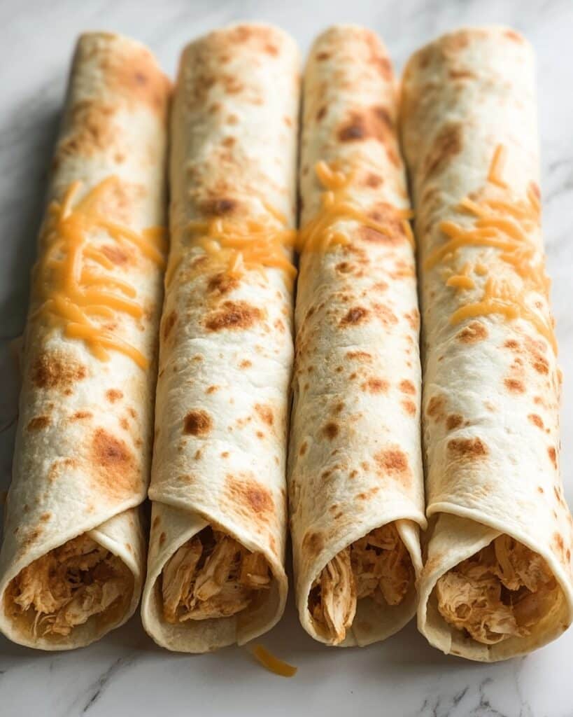 Creamy Oven-Baked Chicken Taquitos Recipe