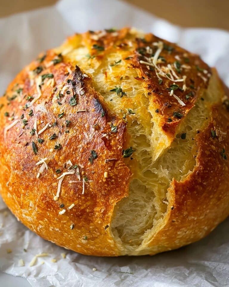 Garlic Parmesan Herb Bread Recipe