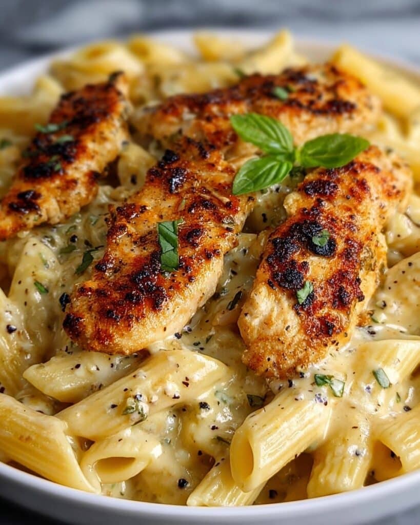 Creamy Parmesan Chicken with Penne Recipe