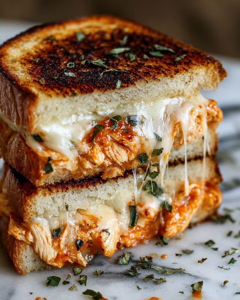 Lazy Chicken Parmesan Grilled Cheese Recipe