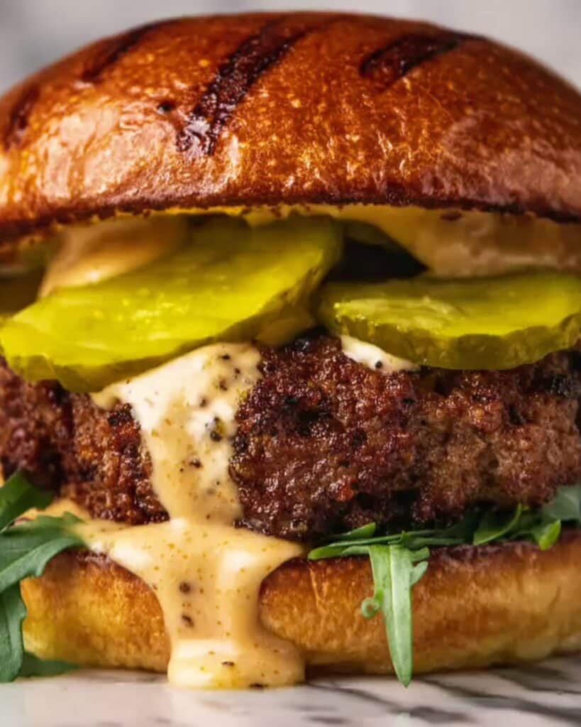 Juicy Smashed Patty Burger with Secret Sauce Recipe