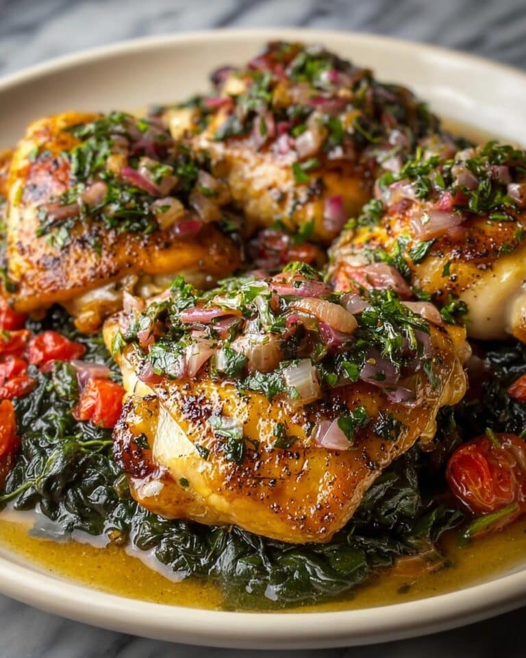 Herb-Crusted Roast Chicken with Garlic Potatoes Recipe