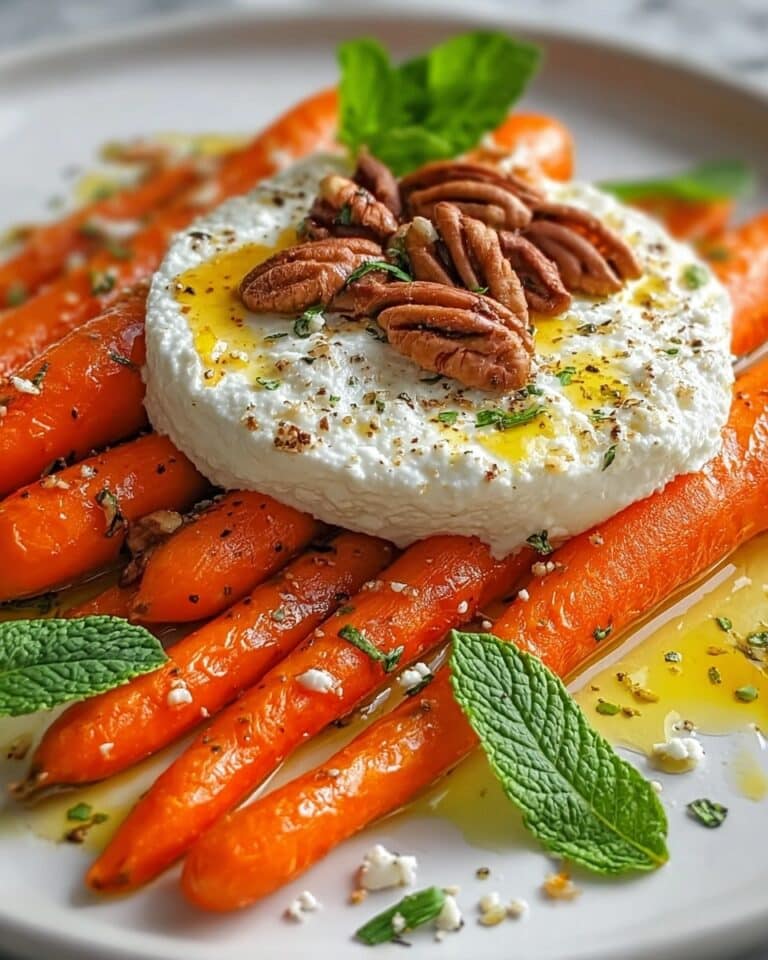 Roasted Carrots with Whipped Ricotta and Hot Honey Recipe