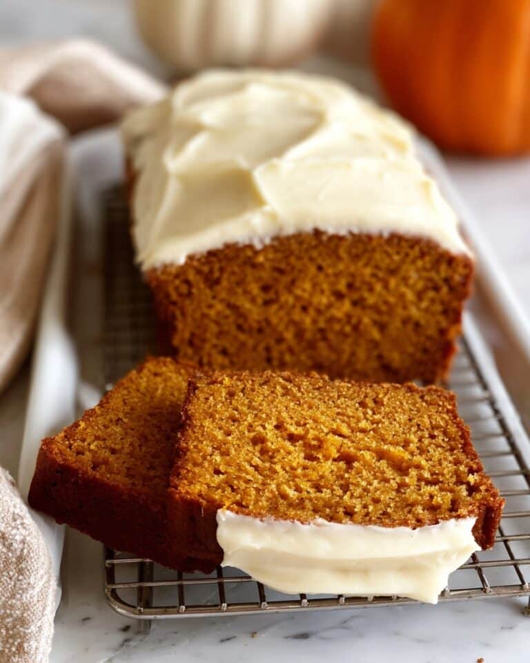 Pumpkin Bread with Cream Cheese Frosting Recipe